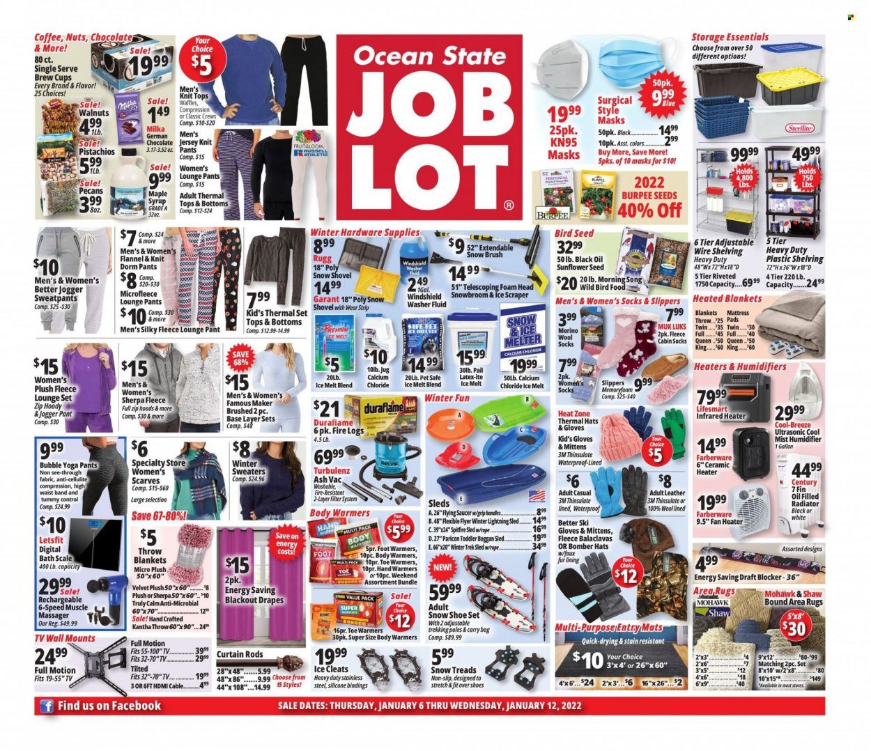 Ocean State Job Lot (CT, MA, ME, NH, NJ, NY, RI) Weekly Ad Flyer January 6 to January 13