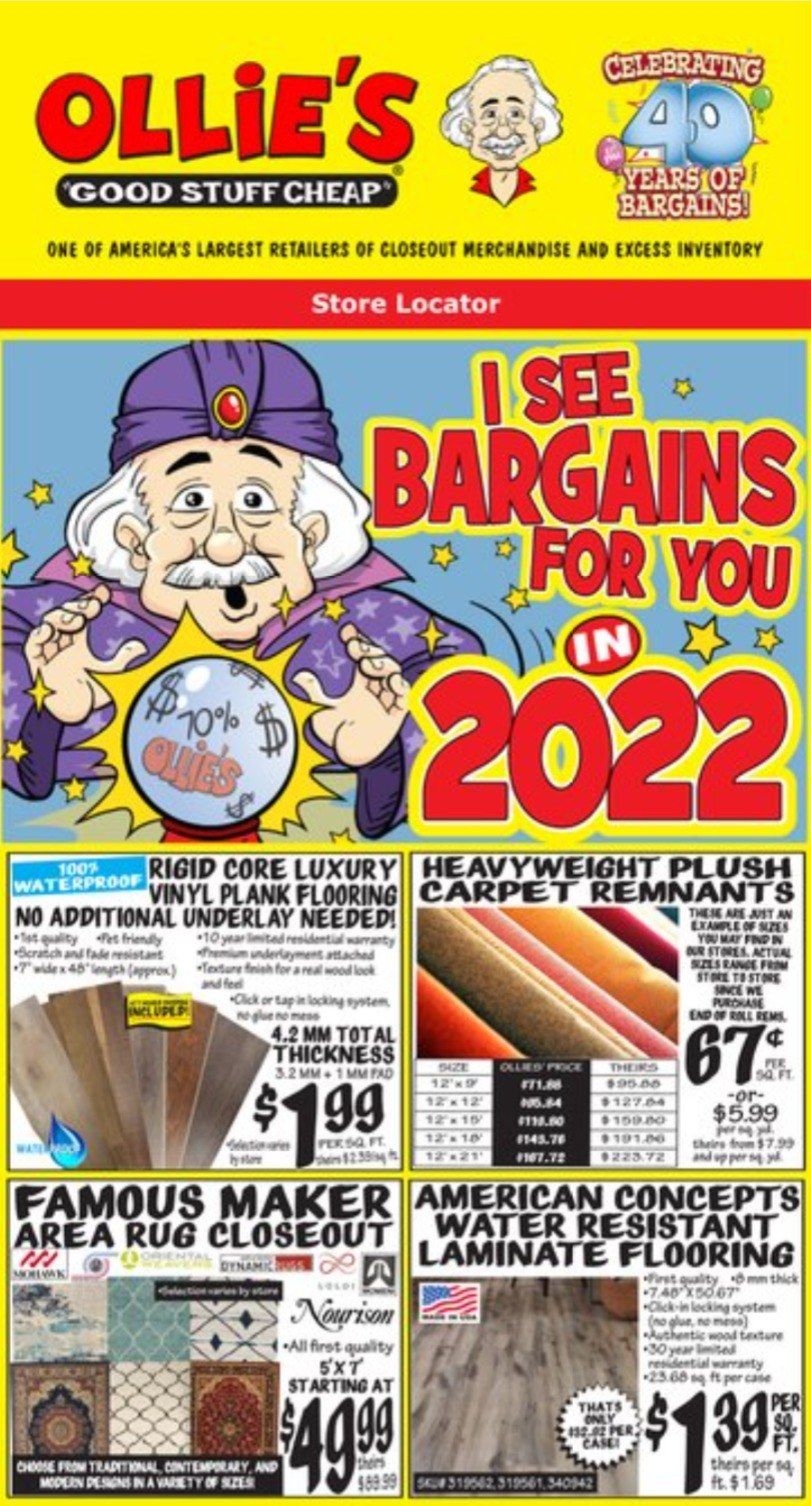 Ollie's Bargain Outlet Weekly Ad Flyer January 6 to January 13