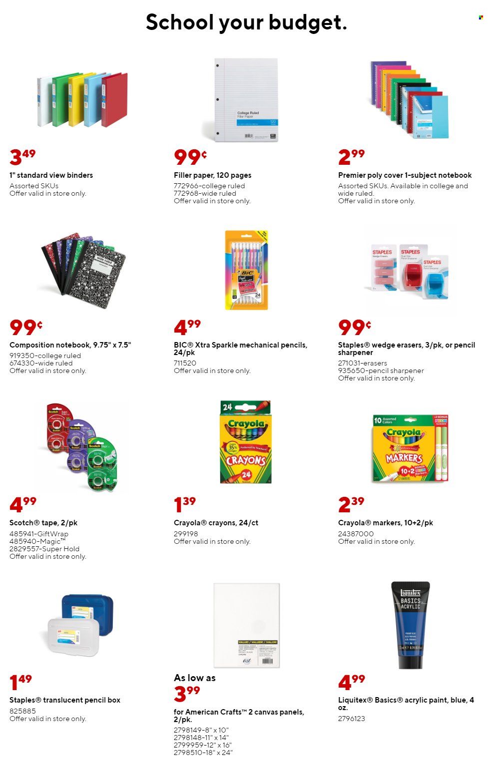 Staples Weekly Ad Flyer January 6 to January 13