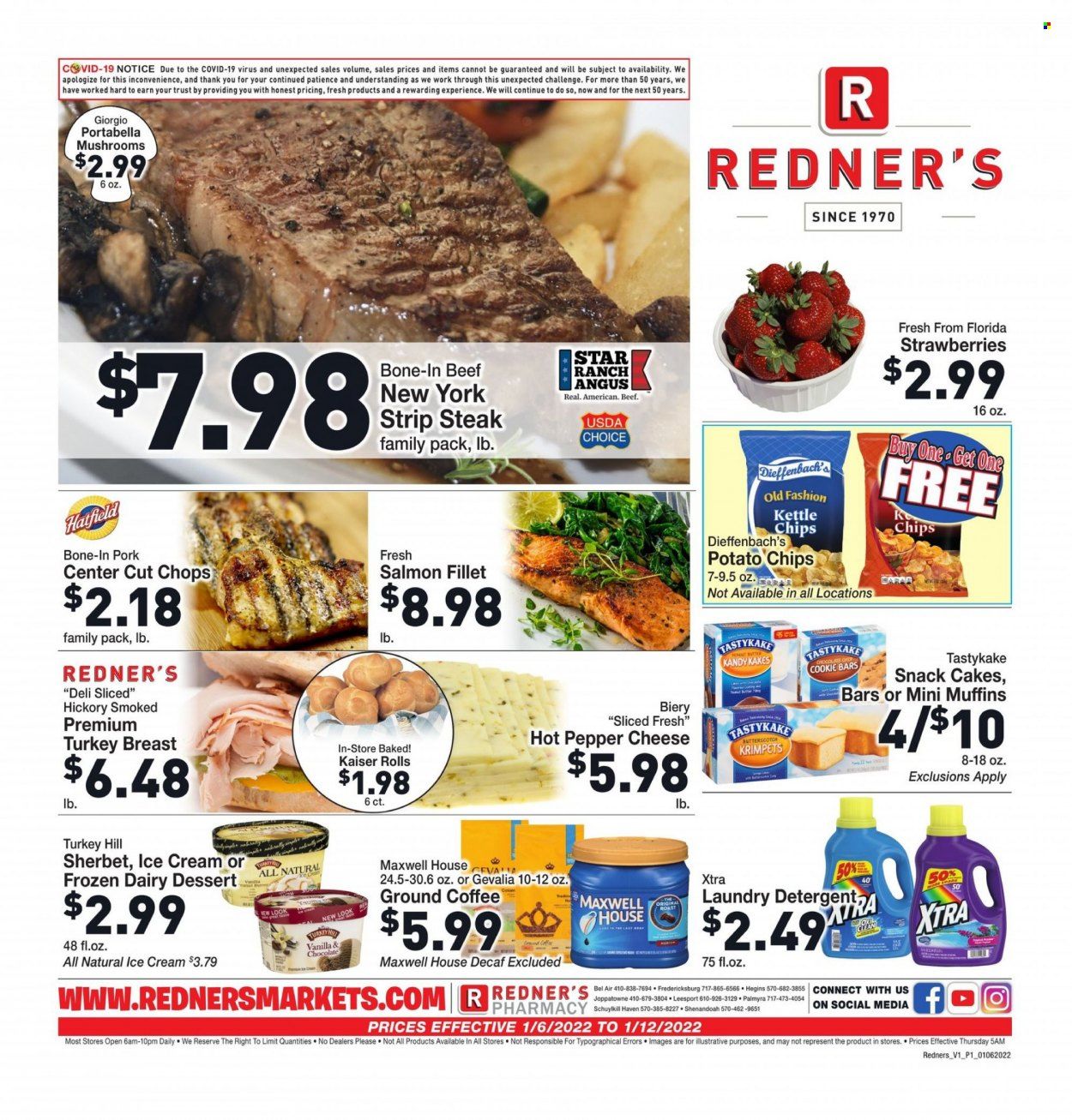 Redner's Markets (DE, MD, PA) Weekly Ad Flyer January 6 to January 13