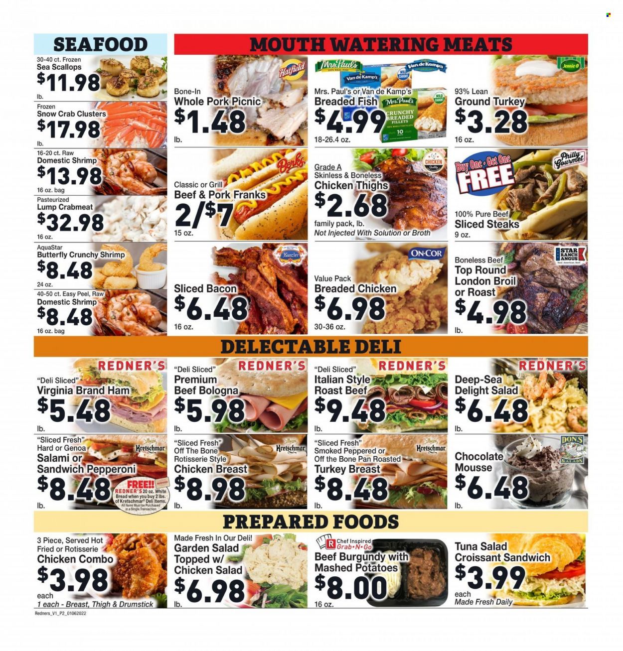 Redner's Markets (DE, MD, PA) Weekly Ad Flyer January 6 to January 13