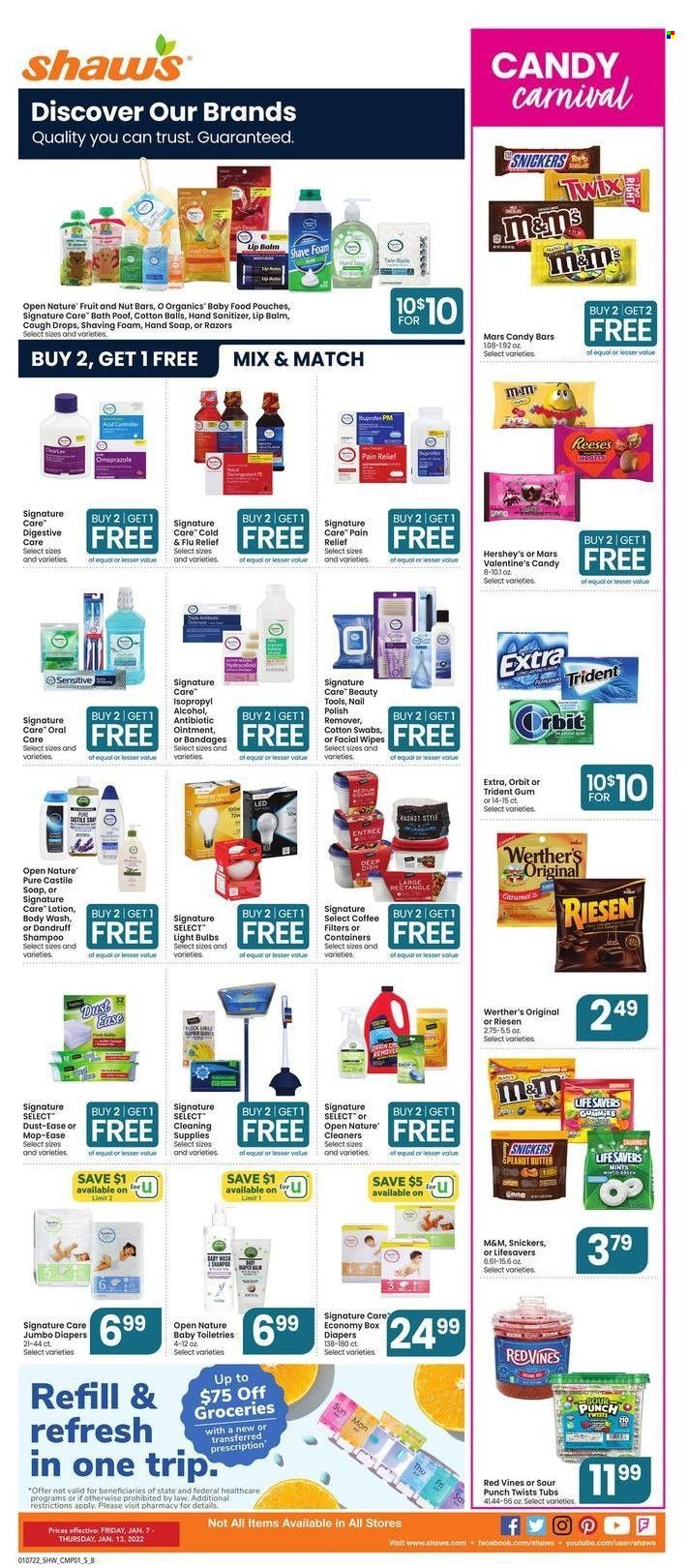 Shaw’s (MA, ME, NH, RI, VT) Weekly Ad Flyer January 6 to January 13