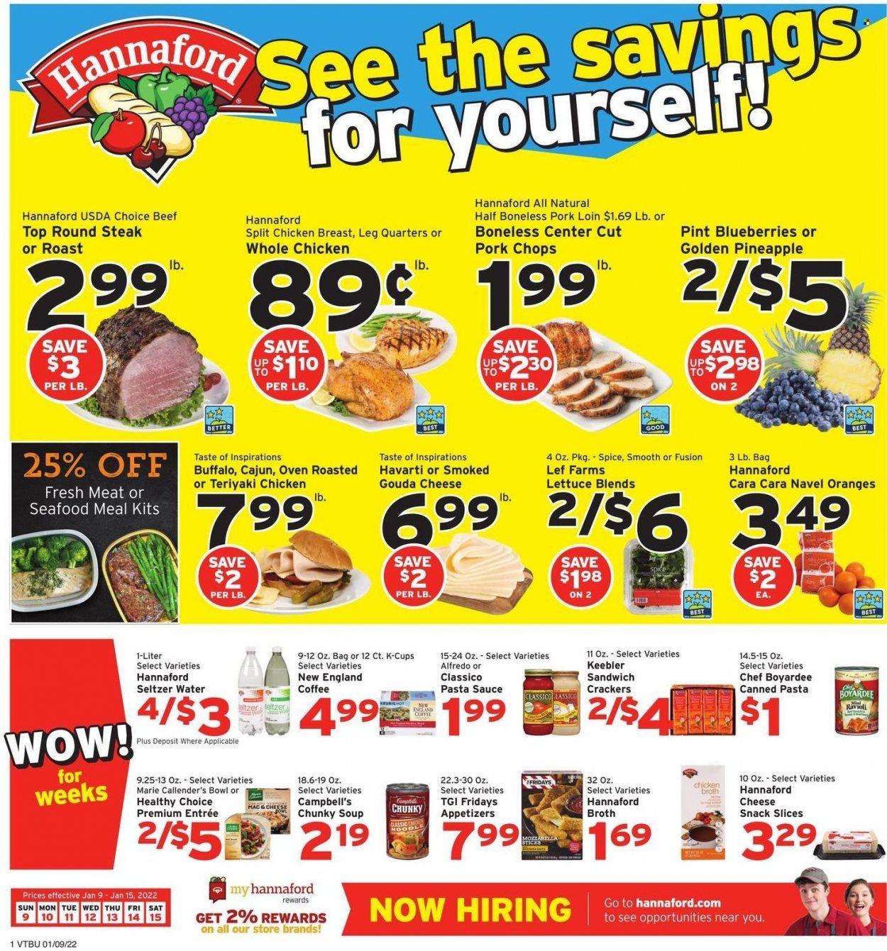 Hannaford (VT) Weekly Ad Flyer January 7 to January 14
