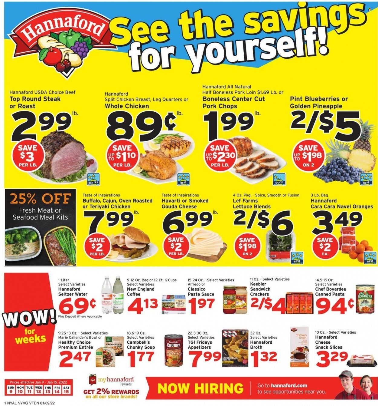 Hannaford (NY) Weekly Ad Flyer January 7 to January 14