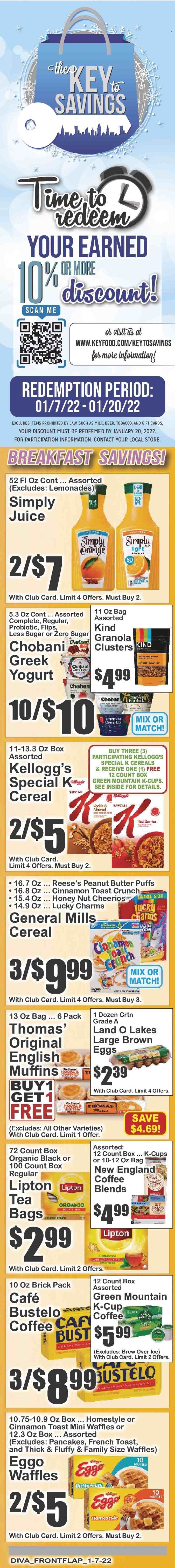 Key Food (NY) Weekly Ad Flyer January 7 to January 14
