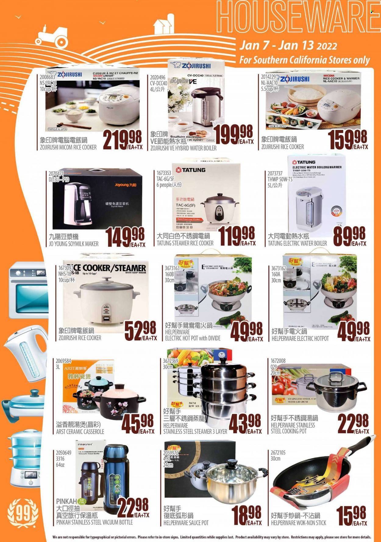 99 Ranch Market (CA) Weekly Ad Flyer January 7 to January 14