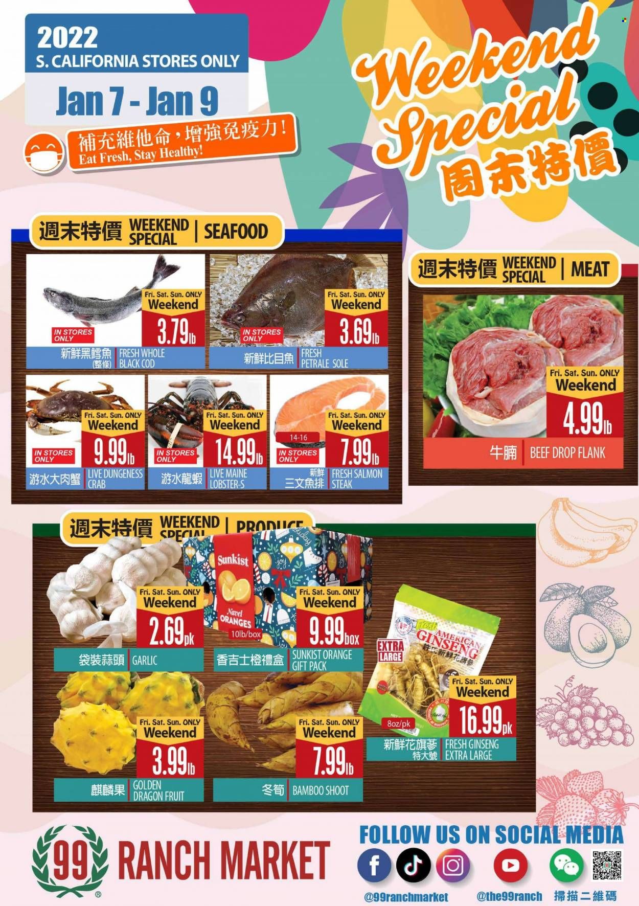 99 Ranch Market (CA) Weekly Ad Flyer January 7 to January 14