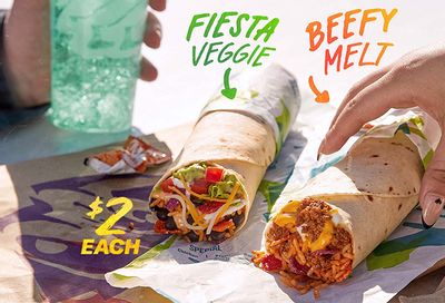 Score 50% Off a $2 Burrito with an In-app Purchase at Taco Bell Through to January 14 (Delivery Excluded)