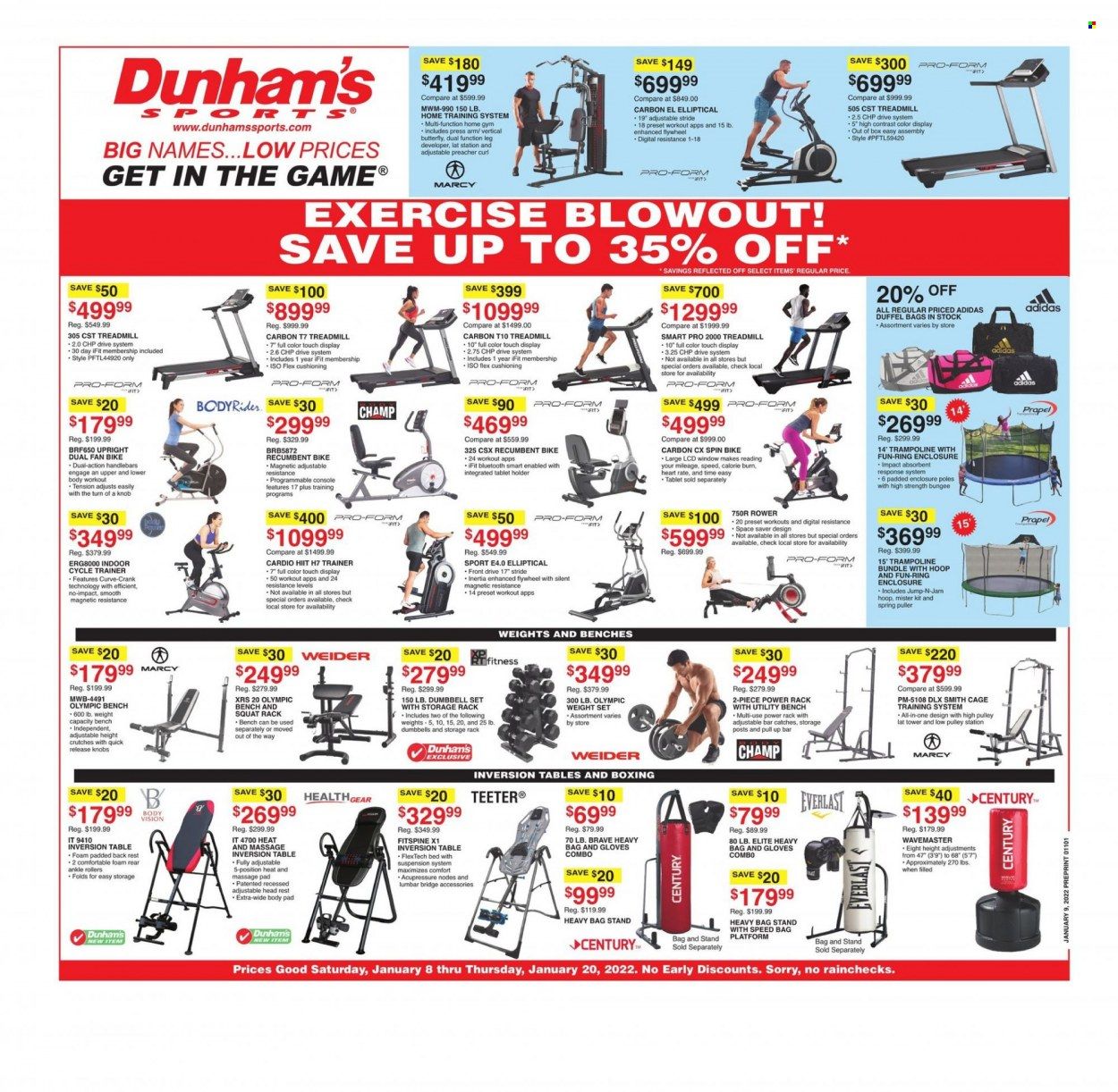 Dunham's Sports Weekly Ad Flyer January 12 to January 19