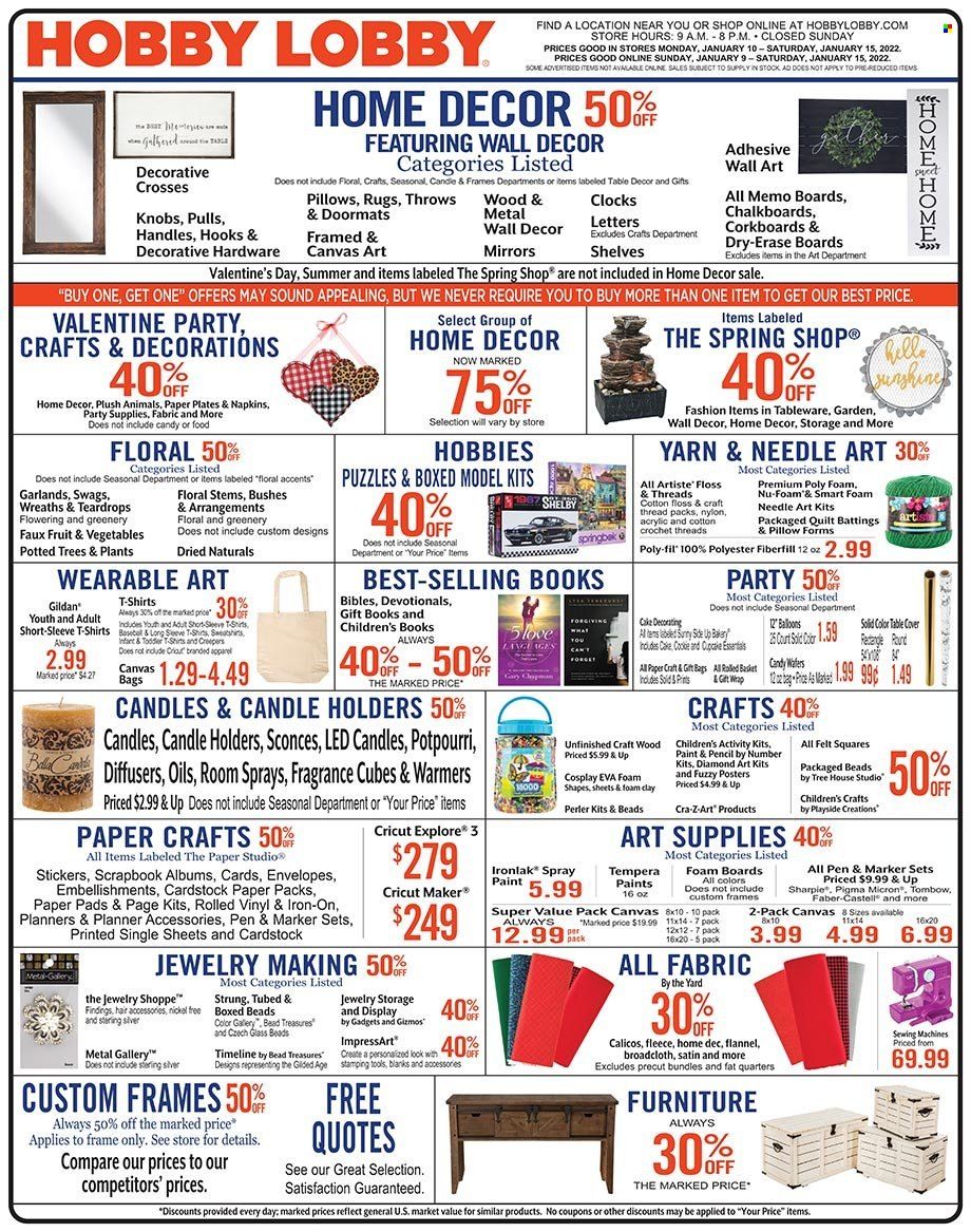 Hobby Lobby Weekly Ad Flyer January 12 to January 19