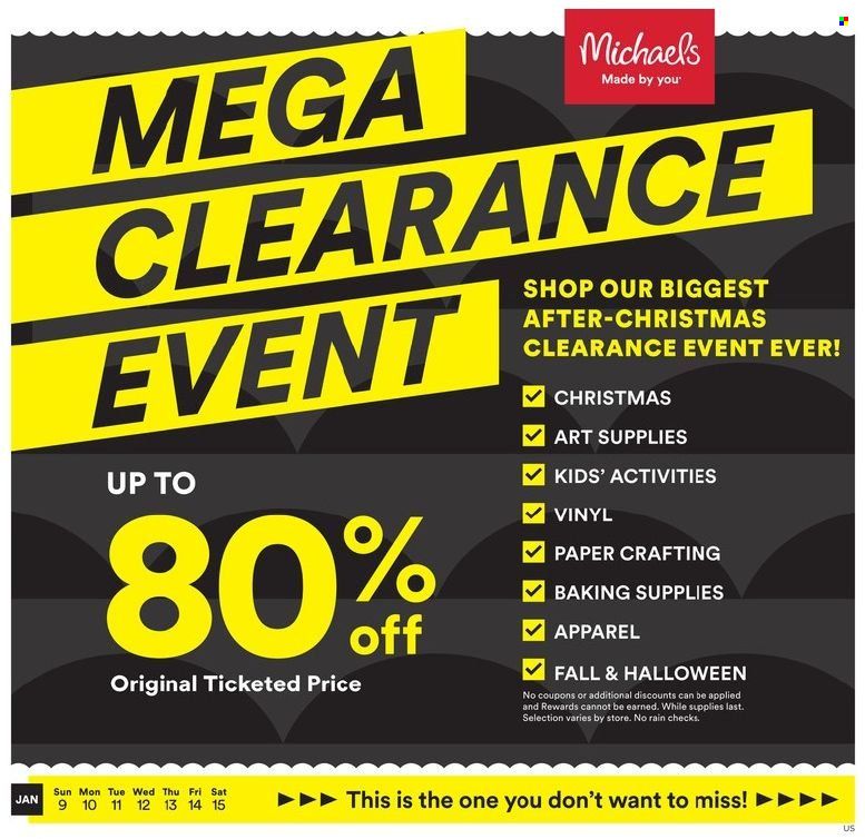 Michaels Weekly Ad Flyer January 12 to January 19