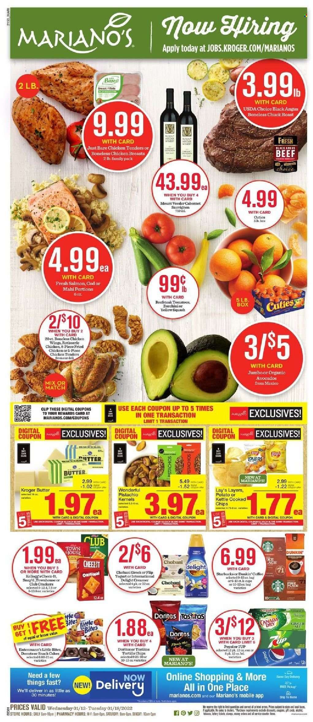 Mariano’s (IL) Weekly Ad Flyer January 12 to January 19
