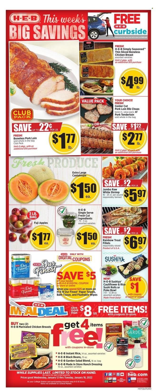 H-E-B (TX) Weekly Ad Flyer January 12 to January 19