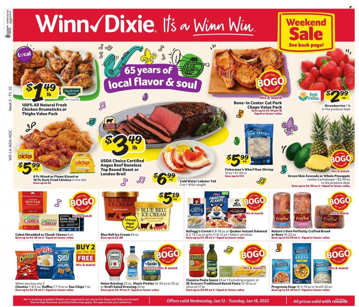 Winn Dixie (AL, FL, GA, LA) Weekly Ad Flyer January 12 to January 19