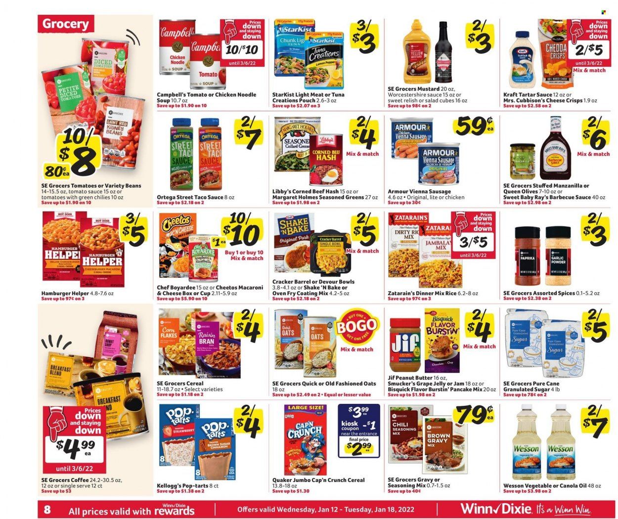 Winn Dixie (AL, FL, GA, LA) Weekly Ad Flyer January 12 to January 19