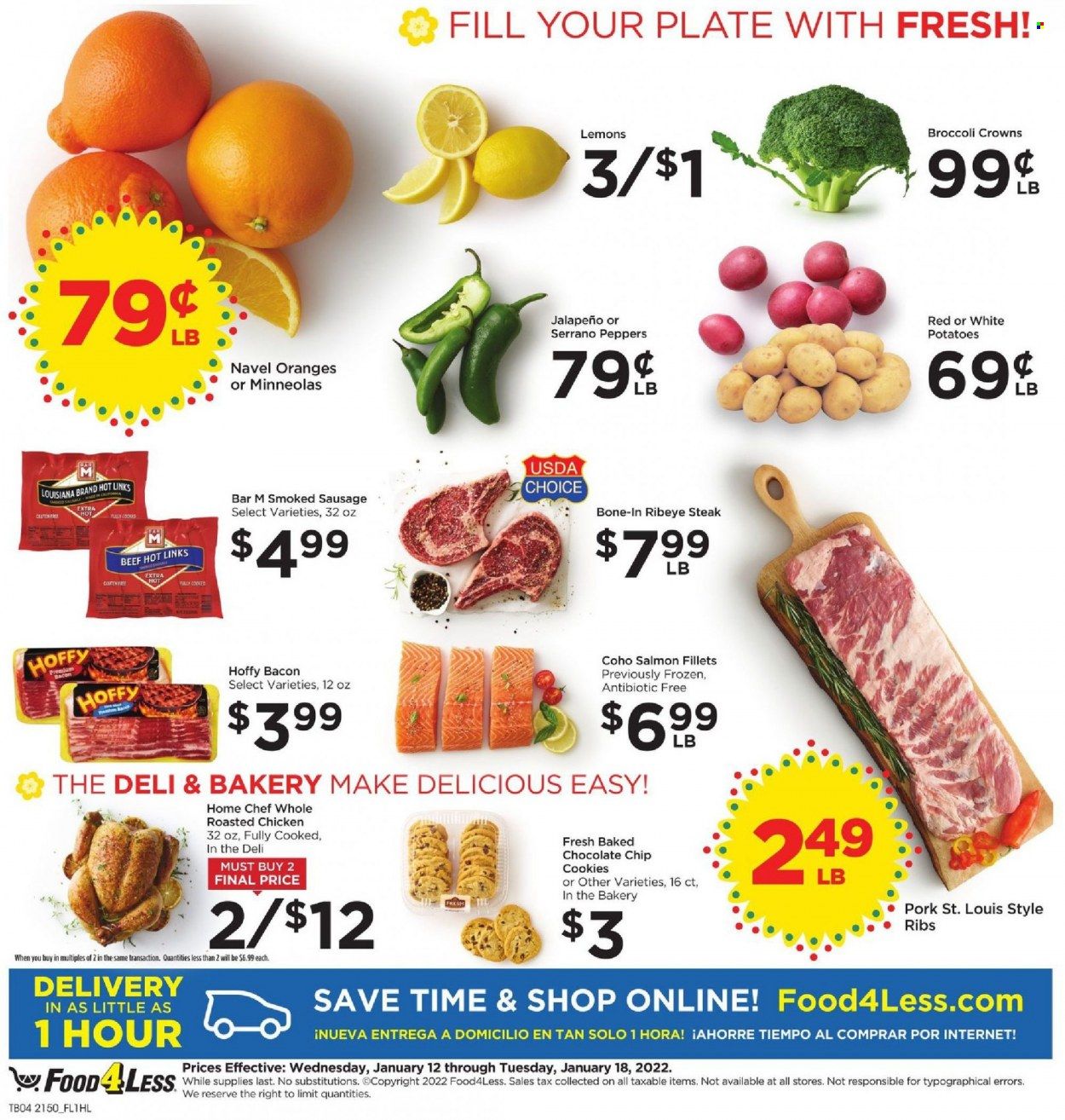 Food 4 Less (CA) Weekly Ad Flyer January 12 to January 19