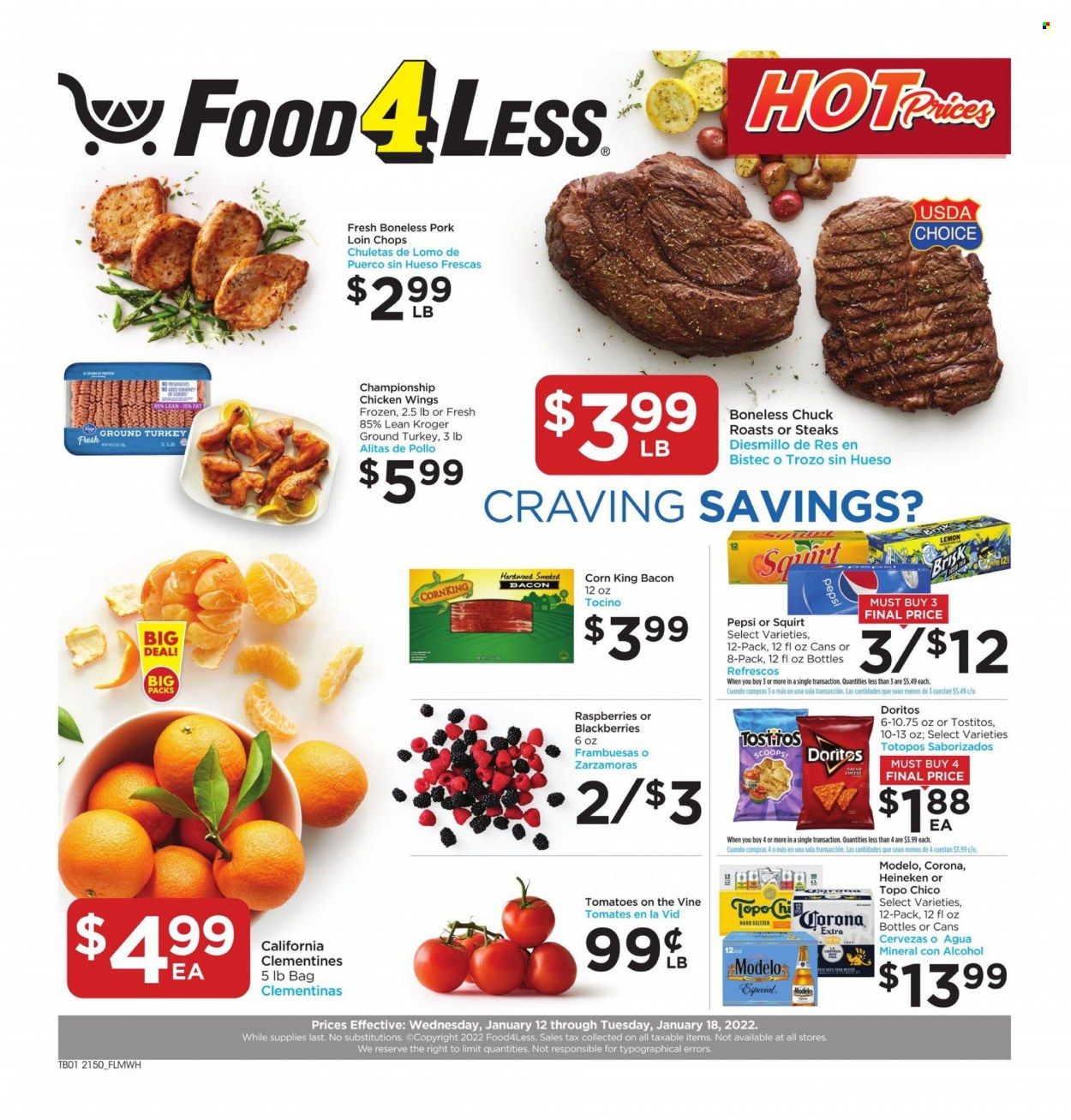 Food 4 Less (IL) Weekly Ad Flyer January 12 to January 19