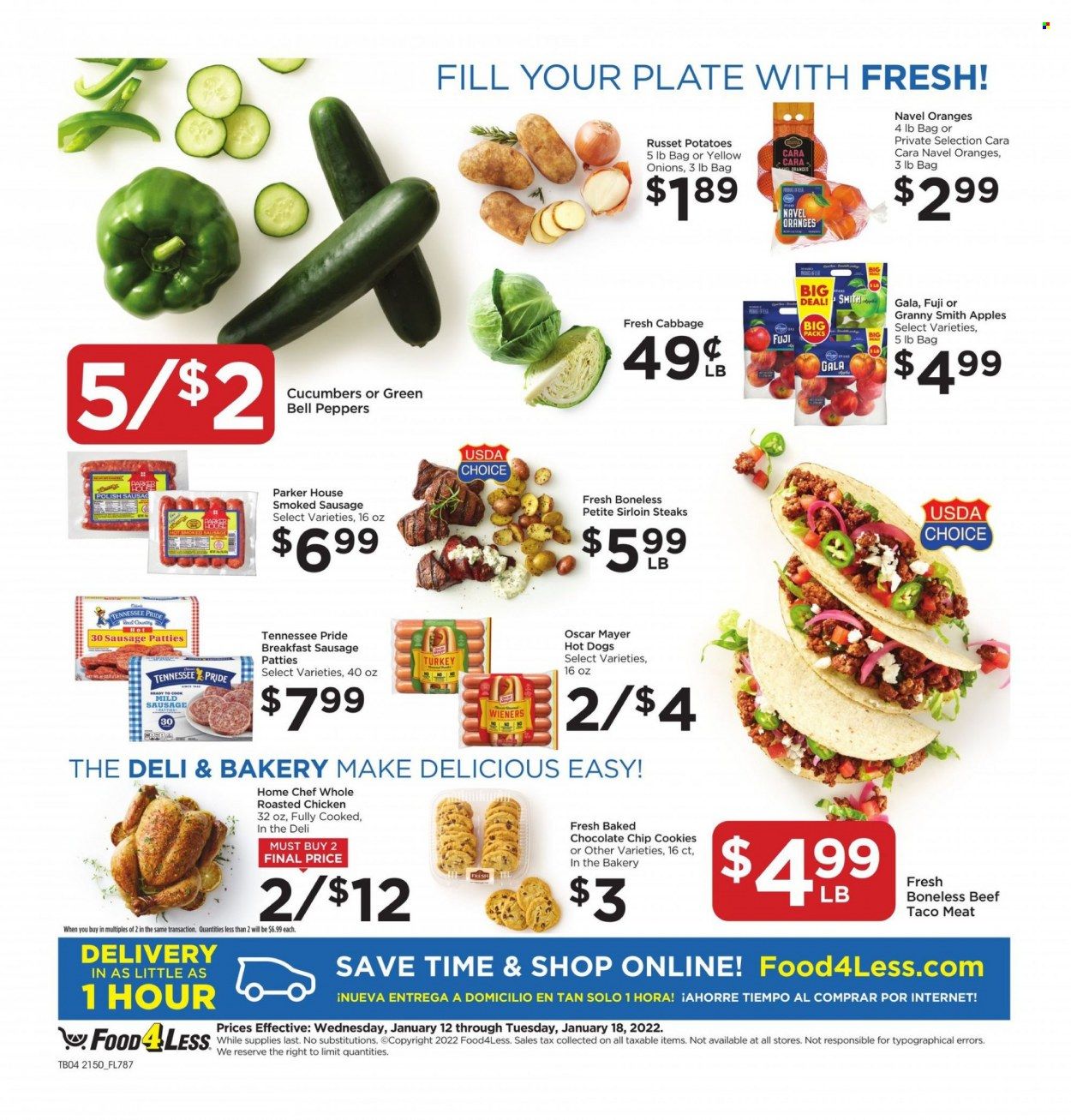 Food 4 Less (IN) Weekly Ad Flyer January 12 to January 19