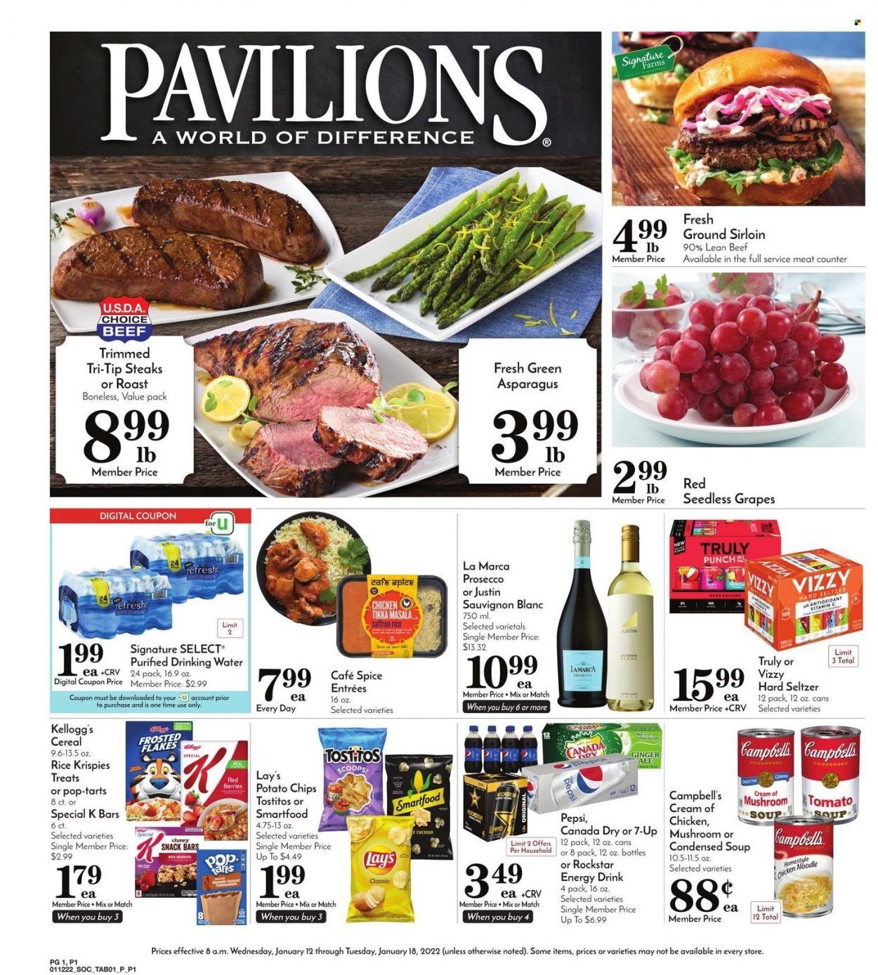 Pavilions (CA) Weekly Ad Flyer January 12 to January 19