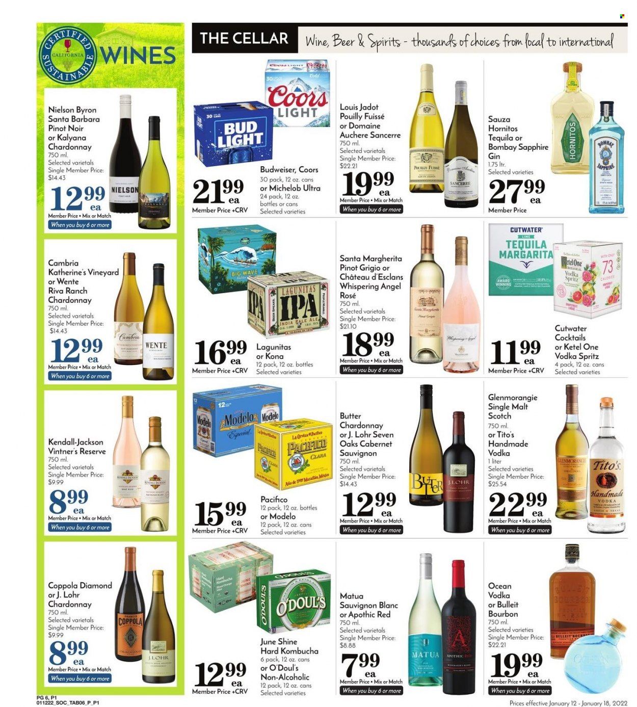 Pavilions (CA) Weekly Ad Flyer January 12 to January 19