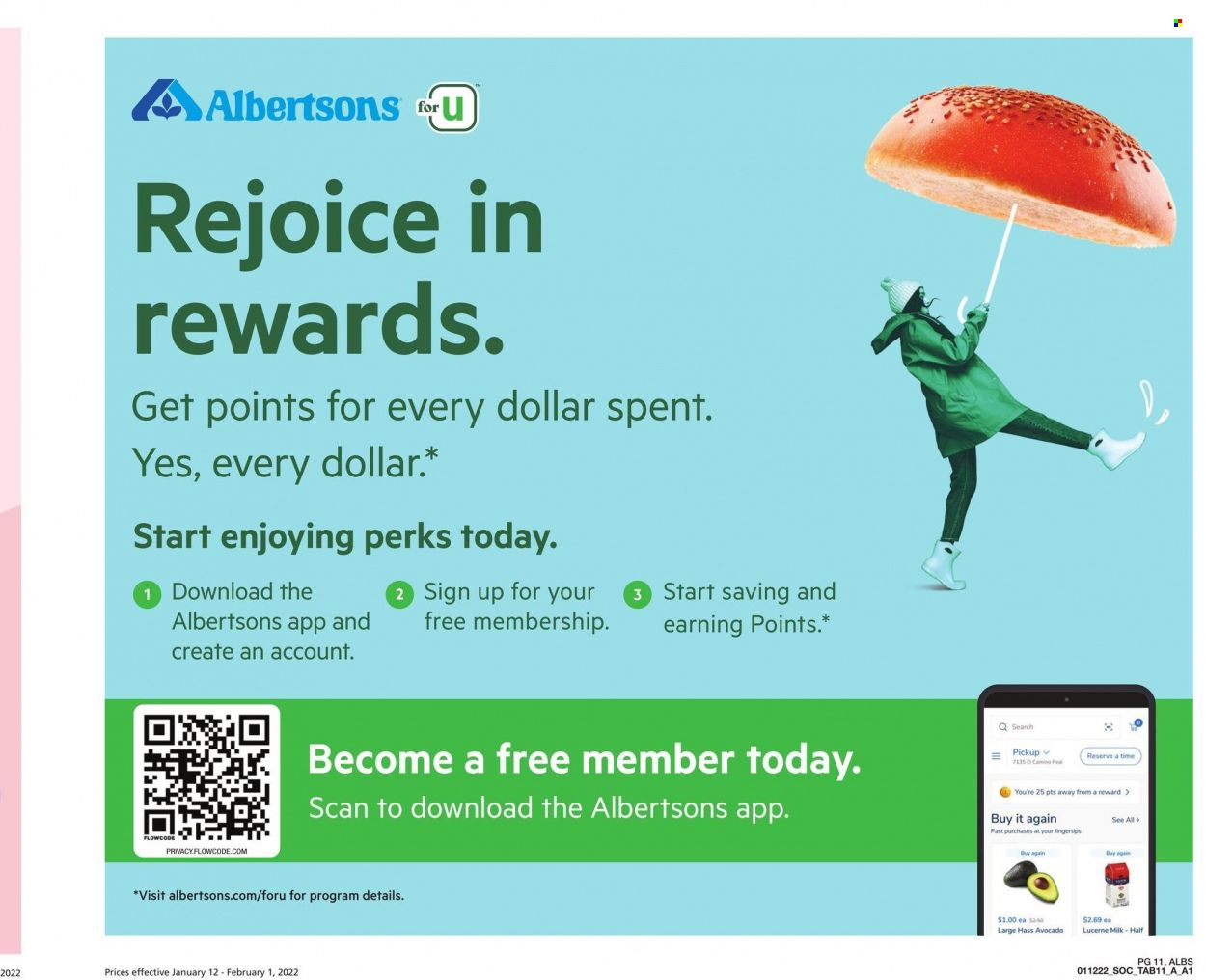 Albertsons (CA, ID, LA, MT, OR, TX, WA) Weekly Ad Flyer January 13 to January 20