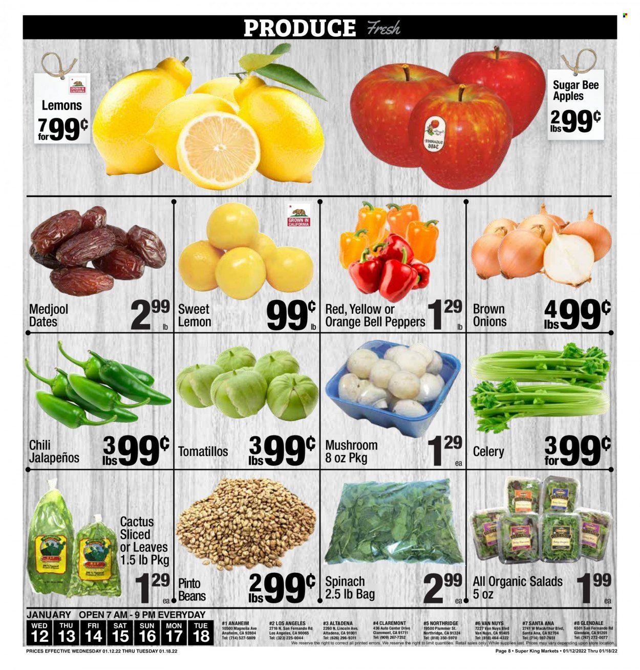 Super King Markets (CA) Weekly Ad Flyer January 13 to January 20