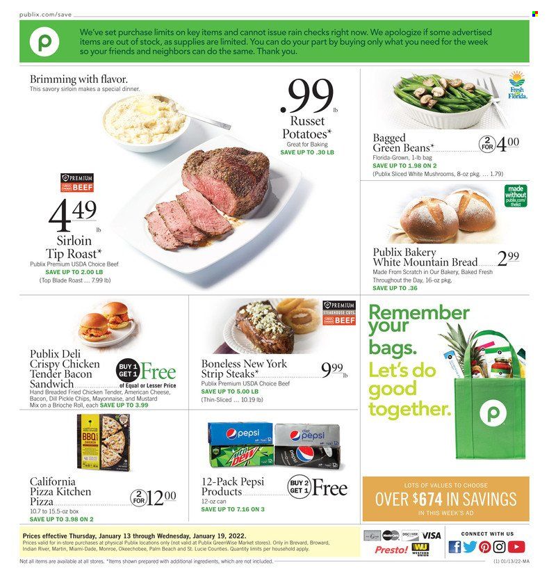 Publix (AL, FL, GA, NC, SC, TN) Weekly Ad Flyer January 13 to January 20