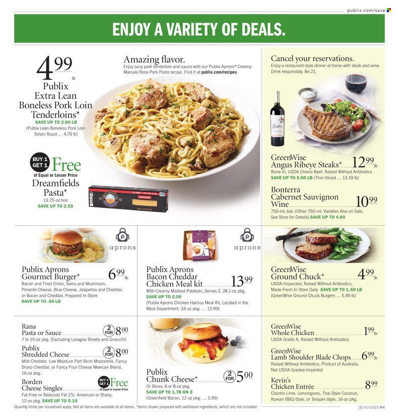 Publix (AL, FL, GA, NC, SC, TN) Weekly Ad Flyer January 13 to January 20