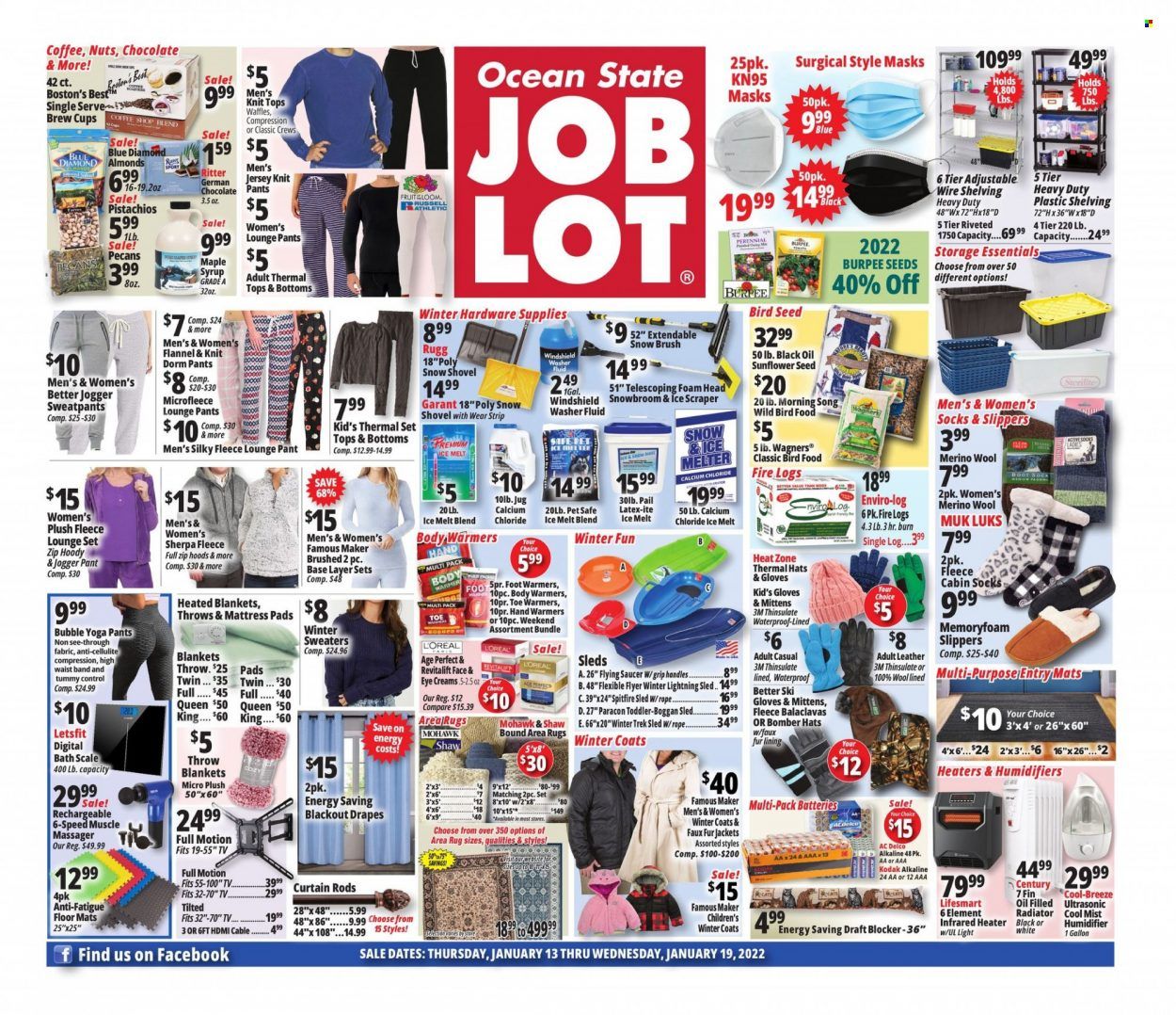 Ocean State Job Lot (CT, MA, ME, NH, NJ, NY, RI) Weekly Ad Flyer January 13 to January 20