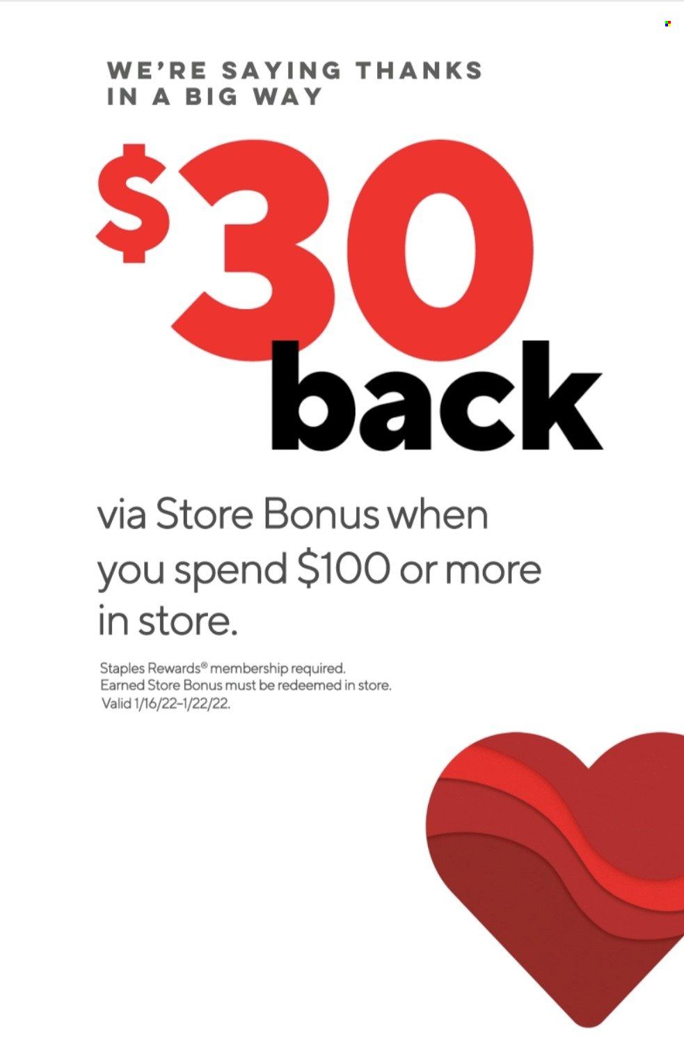 Staples Weekly Ad Flyer January 13 to January 20