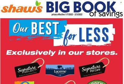 Shaw’s (MA, ME, NH, RI, VT) Weekly Ad Flyer January 13 to January 20