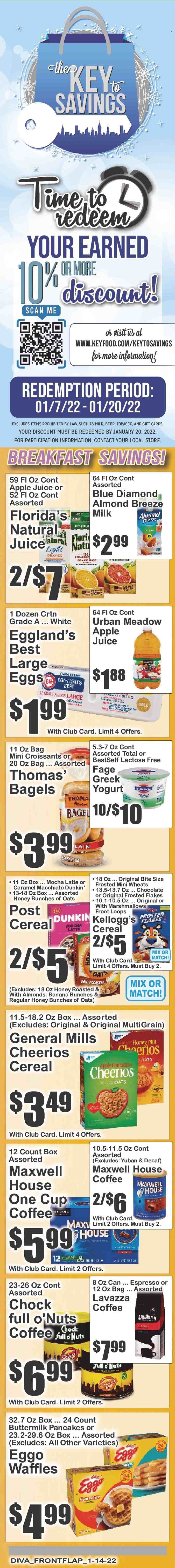 Key Food (NY) Weekly Ad Flyer January 13 to January 20