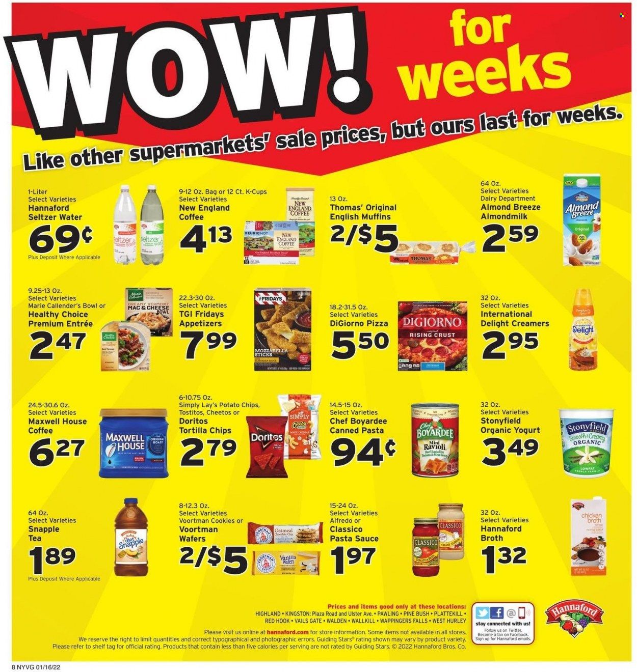 Hannaford (NY) Weekly Ad Flyer January 15 to January 22