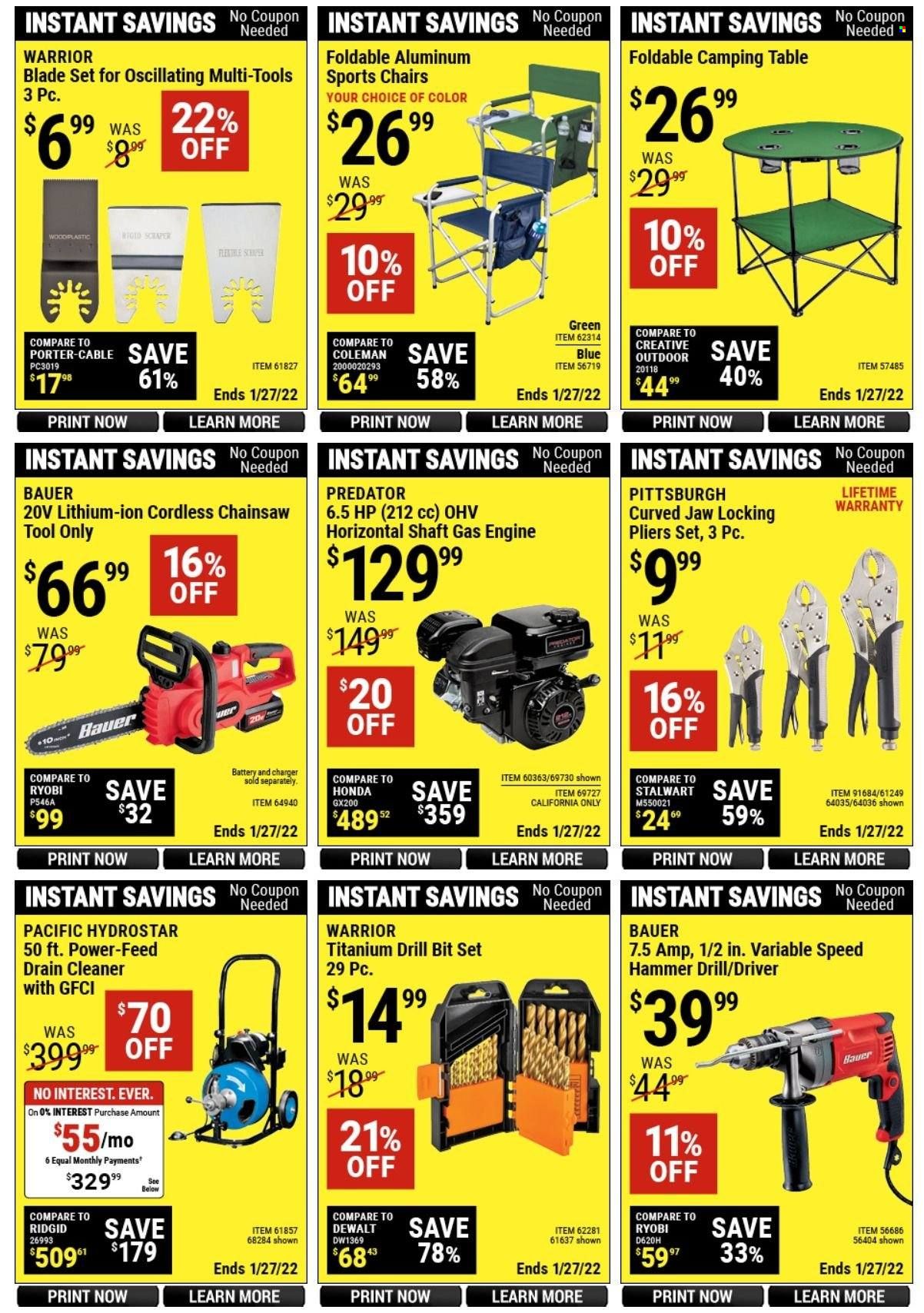 Harbor Freight Weekly Ad Flyer January 15 to January 22
