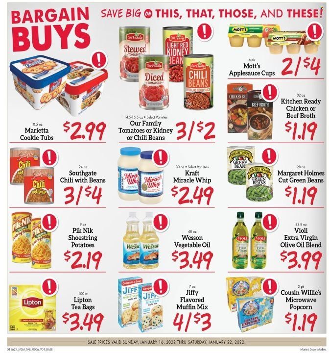 Martin’s (IN, MI) Weekly Ad Flyer January 15 to January 22