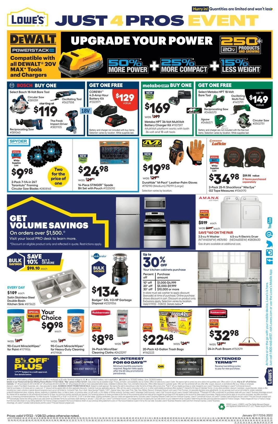 Lowe's Weekly Ad Flyer January 17 to January 24