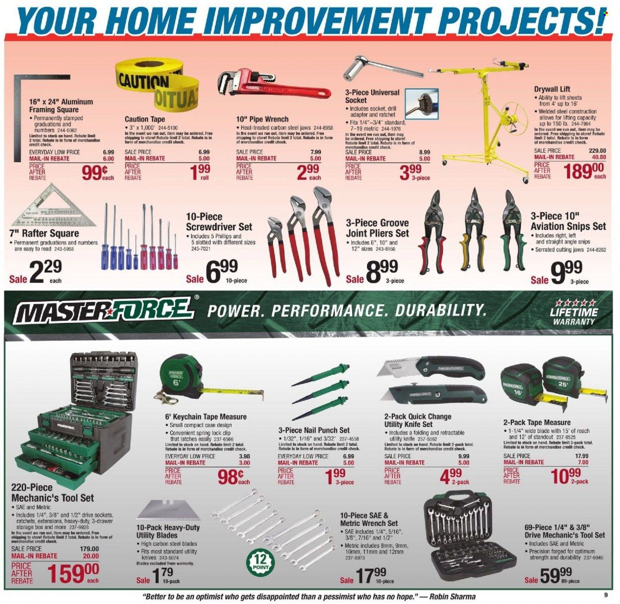 Menards Weekly Ad Flyer January 17 to January 24