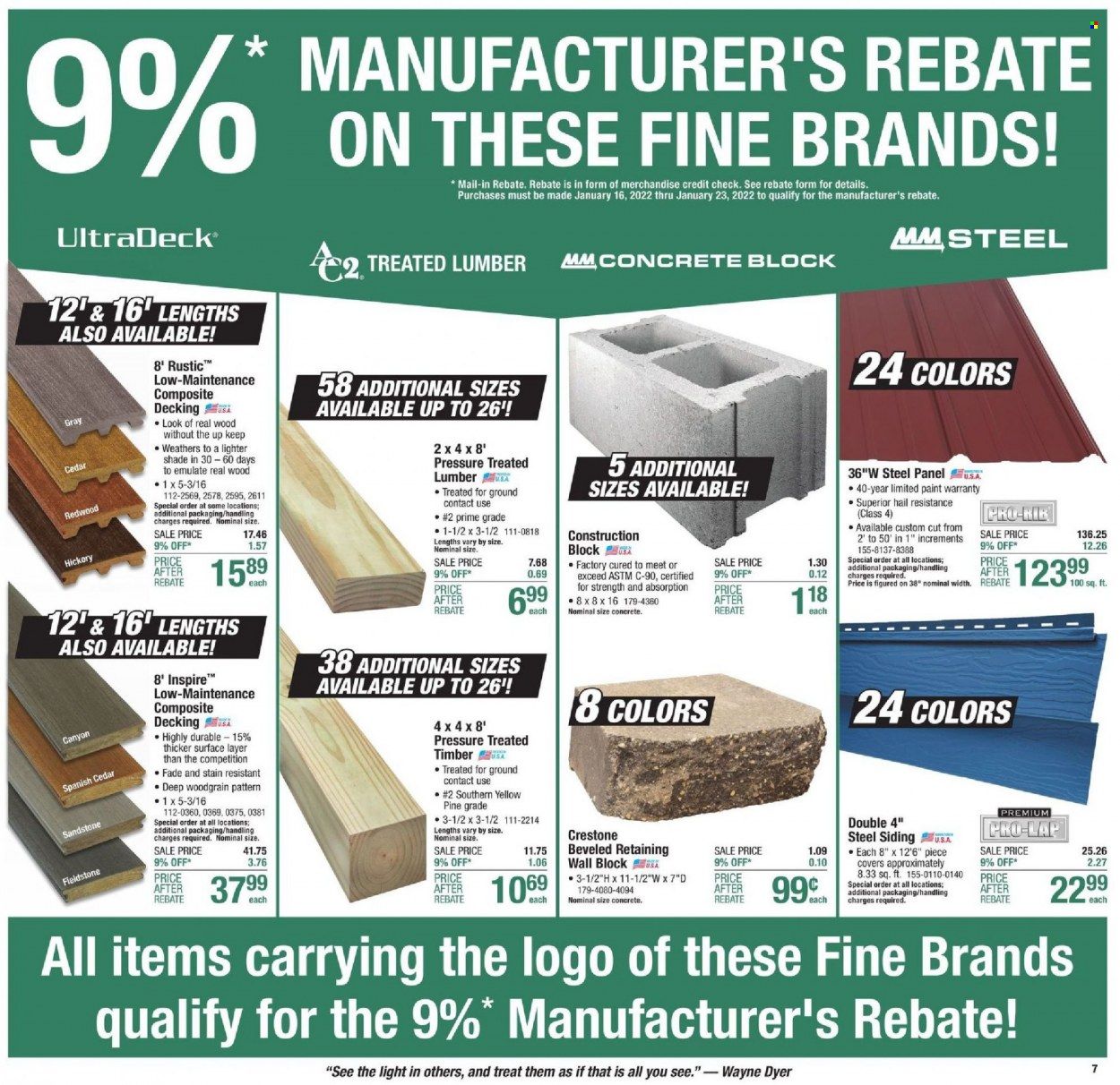 Menards Weekly Ad Flyer January 17 to January 24