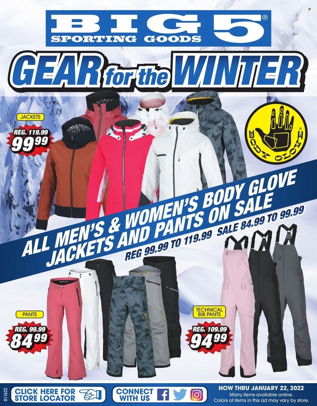 Big 5 (AZ, CA, CO, ID, NM, OR, UT, WA) Weekly Ad Flyer January 17 to January 24