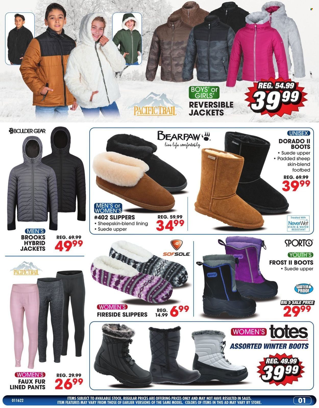 Big 5 (AZ, CA, CO, ID, NM, OR, UT, WA) Weekly Ad Flyer January 17 to January 24