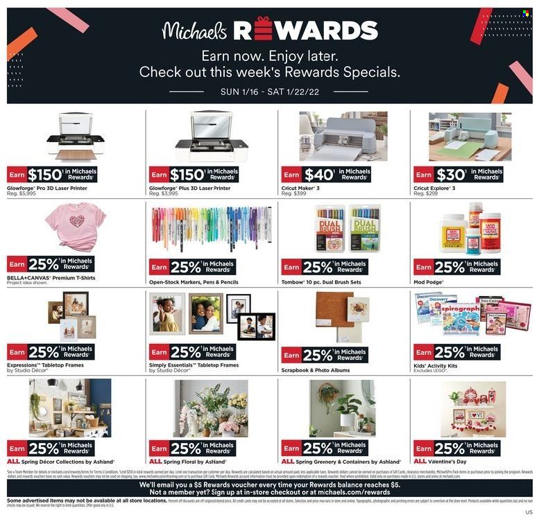 Michaels Weekly Ad Flyer January 17 to January 24
