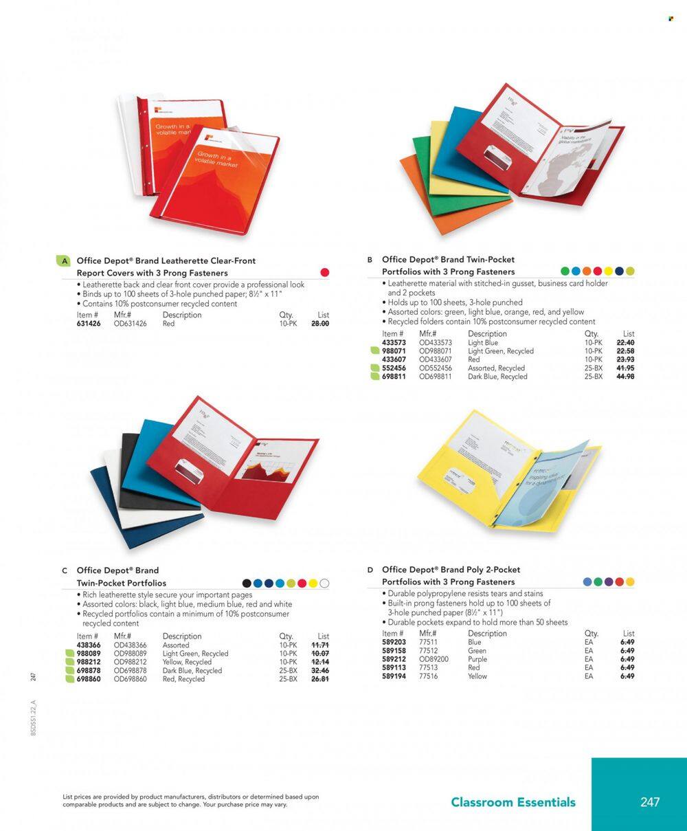 Office DEPOT School Solutions Promotions & Flyer Specials December 2023