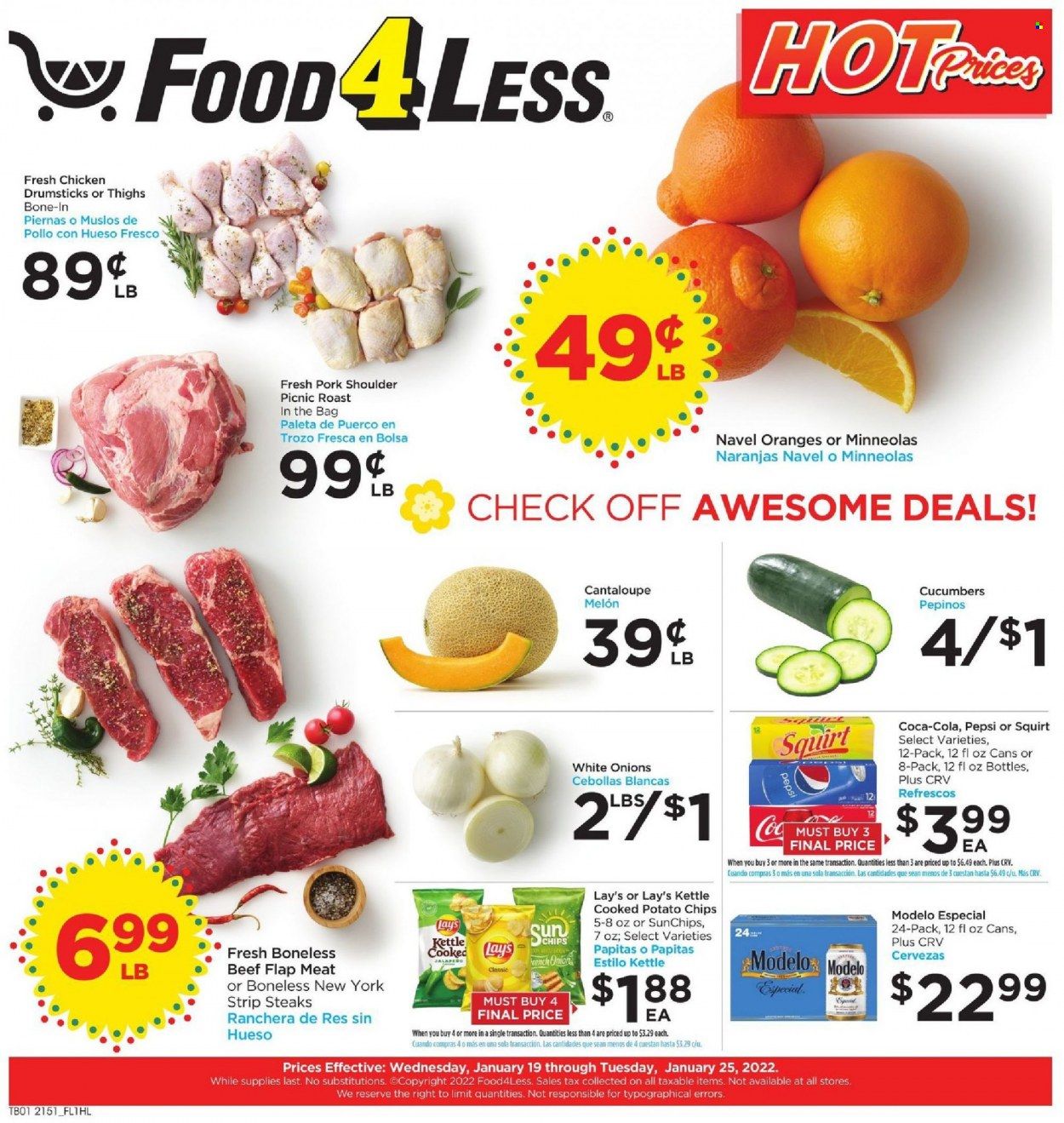 Food 4 Less (CA) Weekly Ad Flyer January 19 to January 26