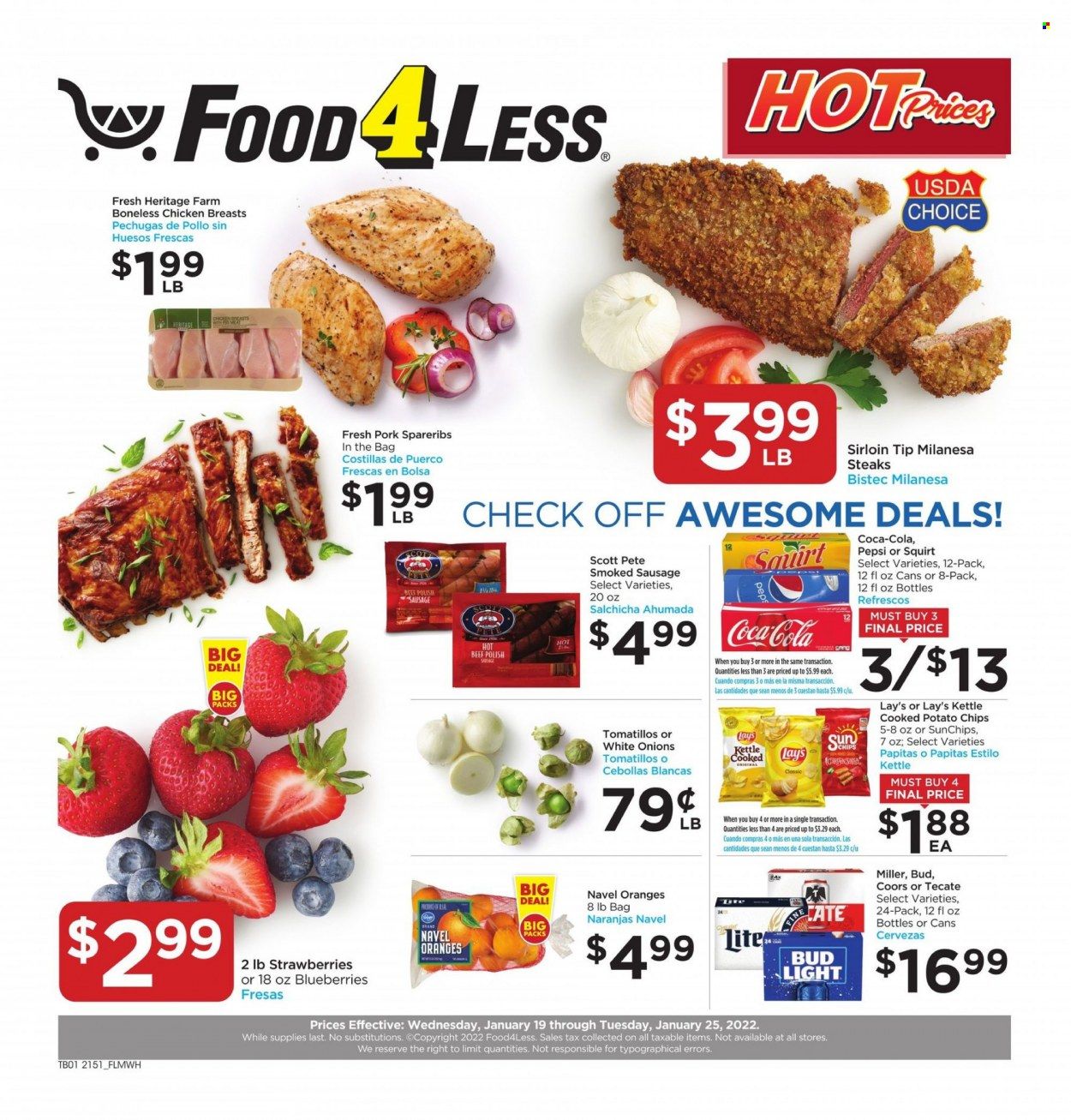 Food 4 Less (IL) Weekly Ad Flyer January 19 to January 26