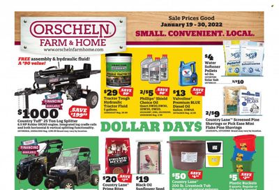 Orscheln Farm and Home (IA, IN, KS, MO, NE, OK) Weekly Ad Flyer January 19 to January 26
