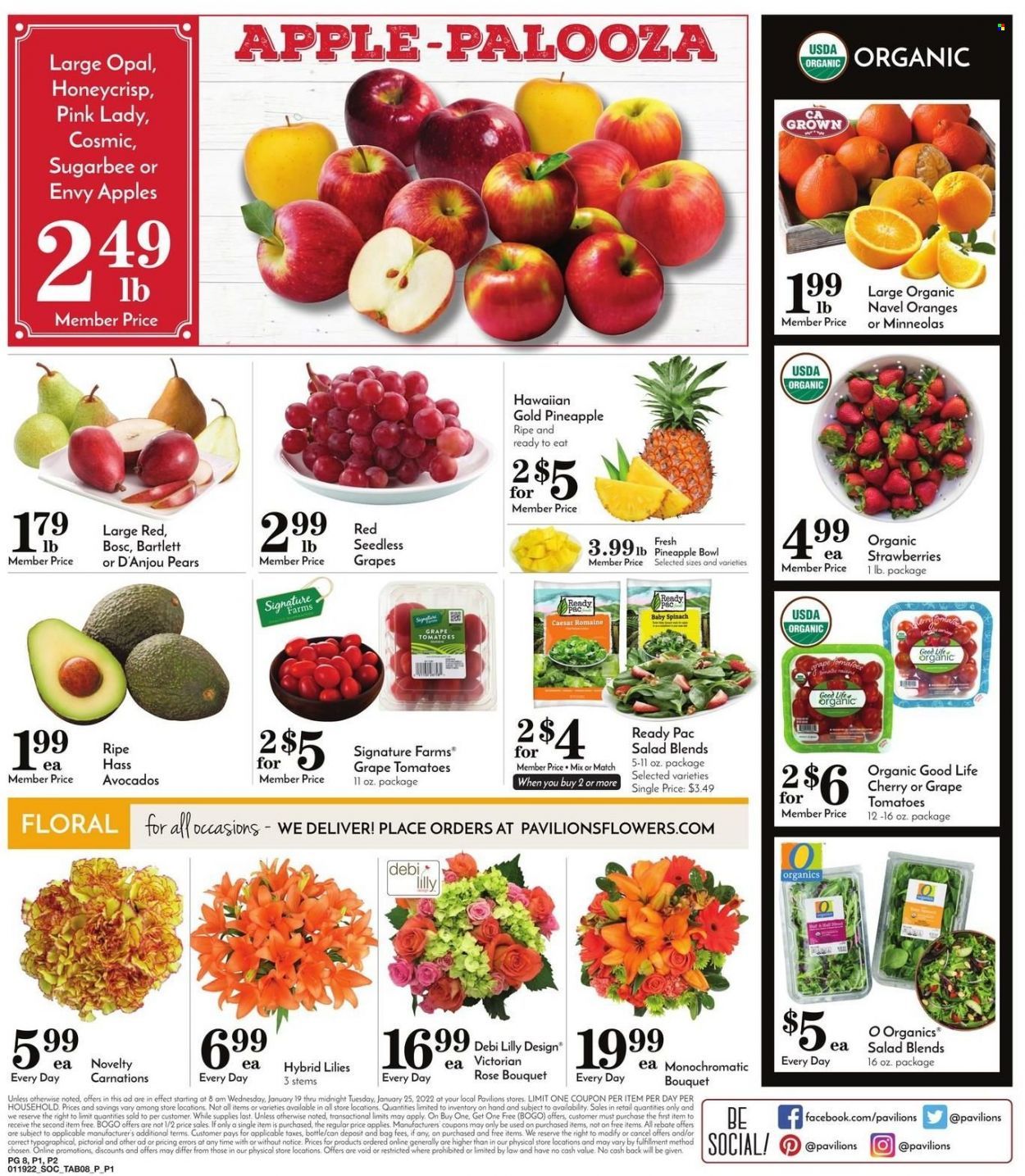 Pavilions (CA) Weekly Ad Flyer January 19 to January 26