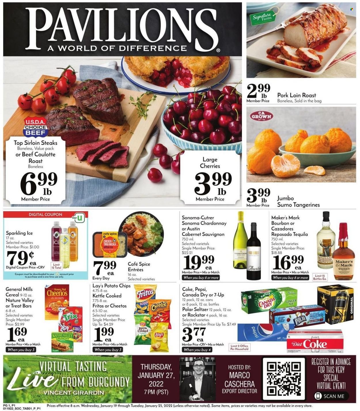 Pavilions (CA) Weekly Ad Flyer January 19 to January 26