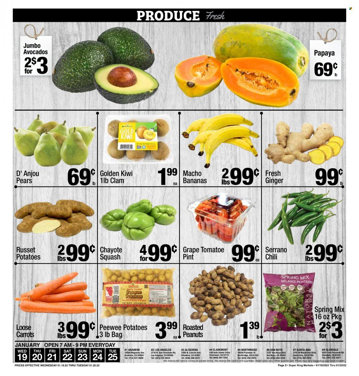 Super King Markets (CA) Weekly Ad Flyer January 19 to January 26