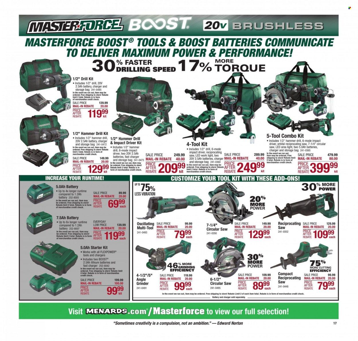 Menards Weekly Ad Flyer January 19 to January 26