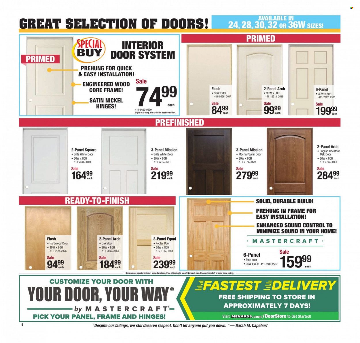 Menards Weekly Ad Flyer January 19 to January 26